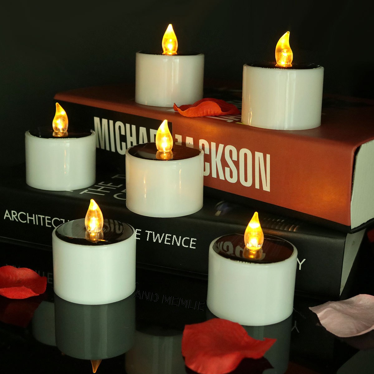 Factory wholesale flashing LED waterproof outdoor electronic candle smokeless flameless self-lighting solar candle
