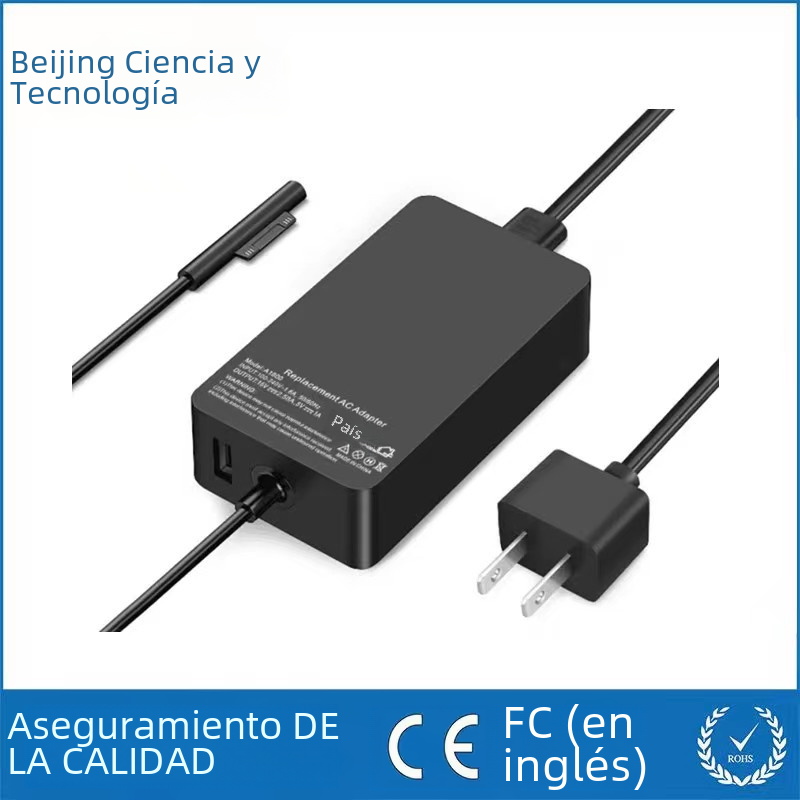 Adaptador de corriente Microsoft surfacePro3/4/6/7 portátil cargador 36W44W65w