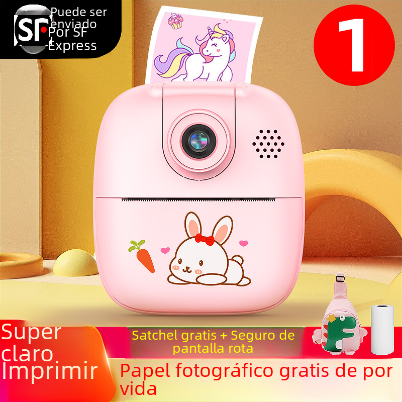 Computadora digital/cámara instantánea/cámara instantánea - Impresora fotográfica portátil con piñón Hp - Compacta y fácil de usar