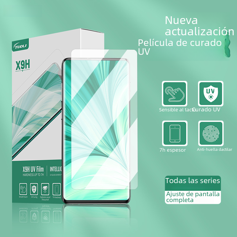 Tuoli HD UV película de curado a prueba de explosiones anti-huella digital máquina de corte de película consumibles Luz de curado UV película de corte de pantalla curvada película suave