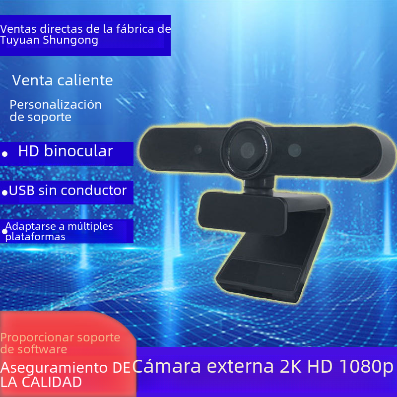 HD binocular windowshello1080P computadora USB drive-free cámara externa portátil de escritorio 2k