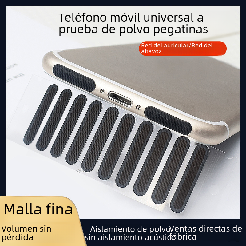 Teléfono móvil aplicable altavoz a prueba de polvo neto iPhone Android altavoz auricular agujero a prueba de polvo etiqueta de protección filtro enchufe