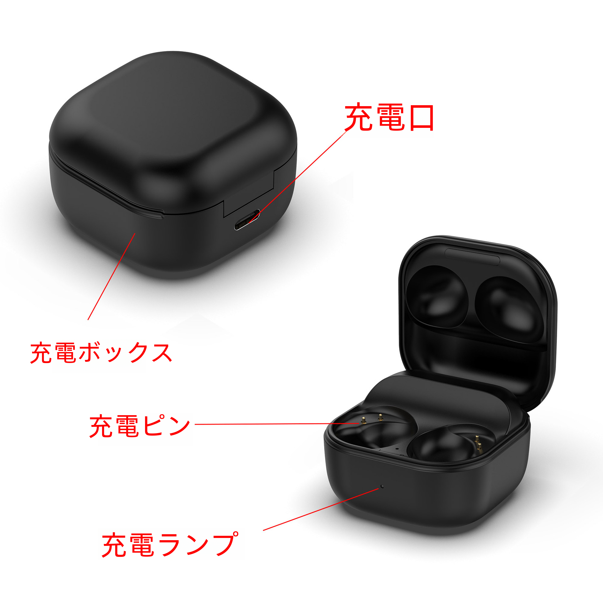 トラベルストレージ充電ケース Galaxy Buds2 Pro Bluetooth イヤホンモデル Sm-r510 デジタルコンピュータ時計ストラップと互換性あり|undefined