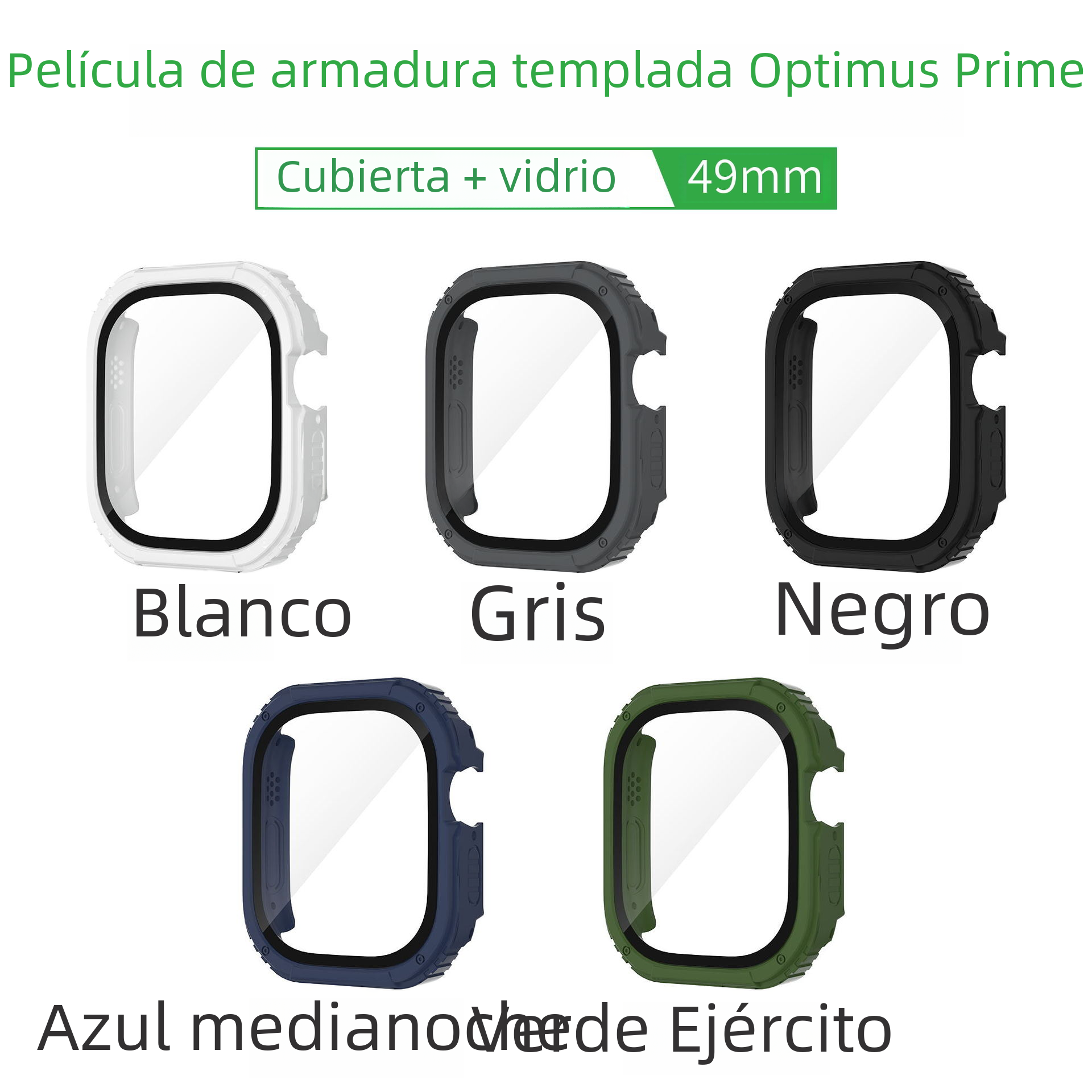 Funda completa Ultra49mm para reloj, carcasa protectora de armadura, diseño integrado anticaída, cubierta protectora duradera para Iwatch