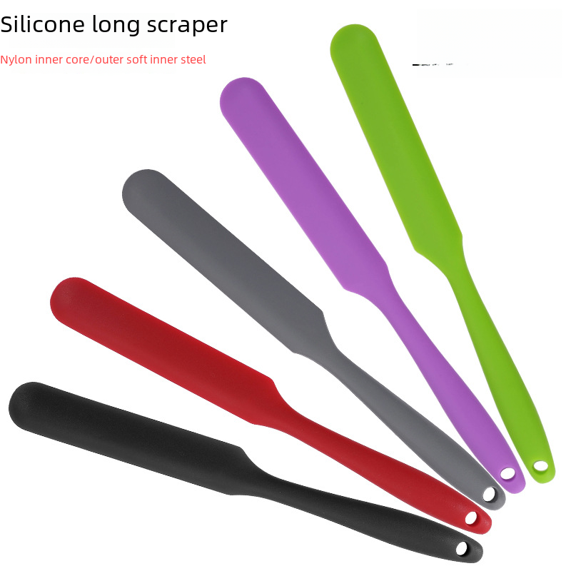 Factory wholesale silicone integrated molding scraper kitchen cake cream butter baking spatula kitchen tools 