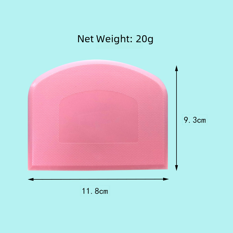 Plastic rubber cake cream scraper trapezoid silicone scraper flour bread cutting surface knife scraper baking tools set