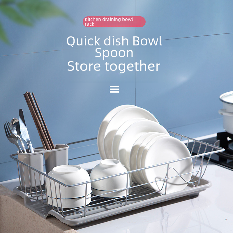 Drainage dish rack kitchen dish rack drain rack dish drying rack household bowl sink rack washing dishes and chopsticks water filter rack