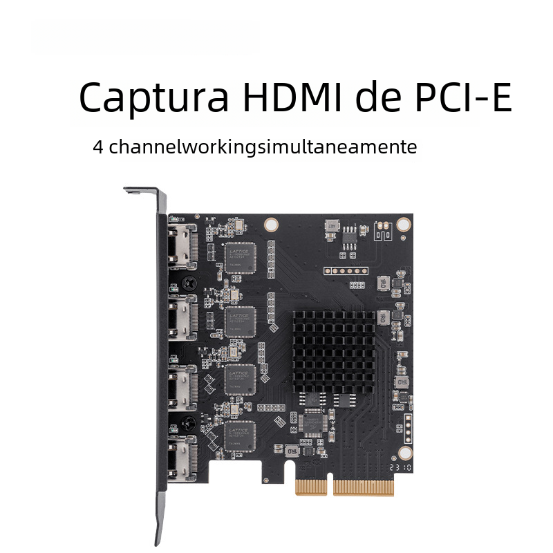 Tarjeta de captura HDMI de 4 vías multicanal HD 1080p video conferencia transmisión en vivo Director soporte VMIX streaming OBS