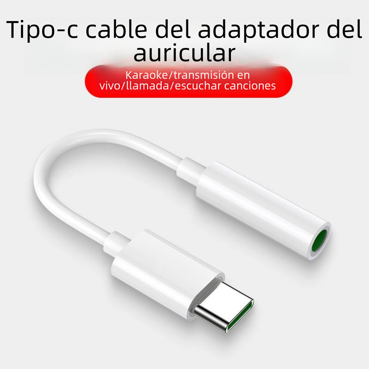 (Calidad estable) tipo-c a 3,5mm adaptador de auriculares adaptador Adaptador de audio cable adaptador