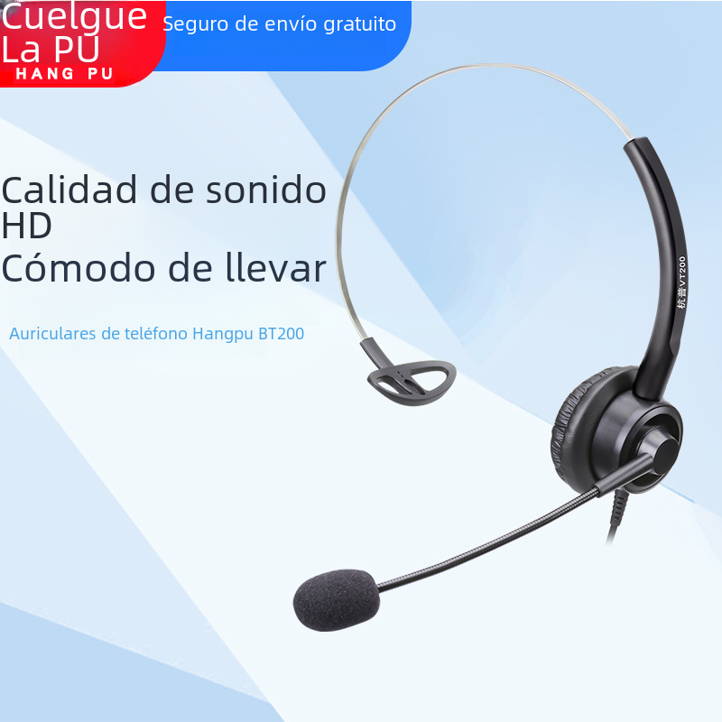 Hangpu Vt200 Auriculares telefónicos Servicio al cliente Auriculares Agente central de llamada USB Estilo superior Landline Especial