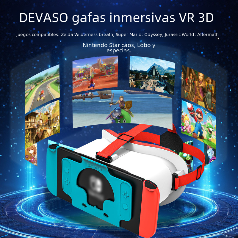 Privado modelo Nintendo Switch VR gafas de regalo de Navidad 3D OLED Super Mario Odyssey Accesorios