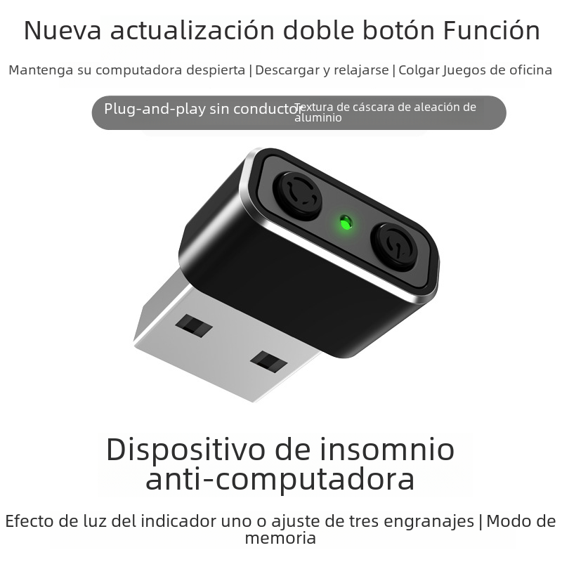Cross-border USB ratón virtual anti-ordenador dormir cursor móvil prevenir ordenador bloqueo pantalla artefacto ratón dispositivo móvil