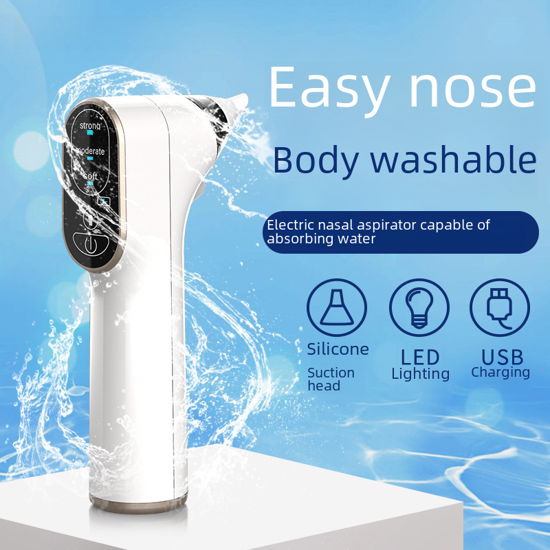 Amazon Electric Waterproof Washable Nose Cleaner for Babies and Newborns with Silicone Soft Tip