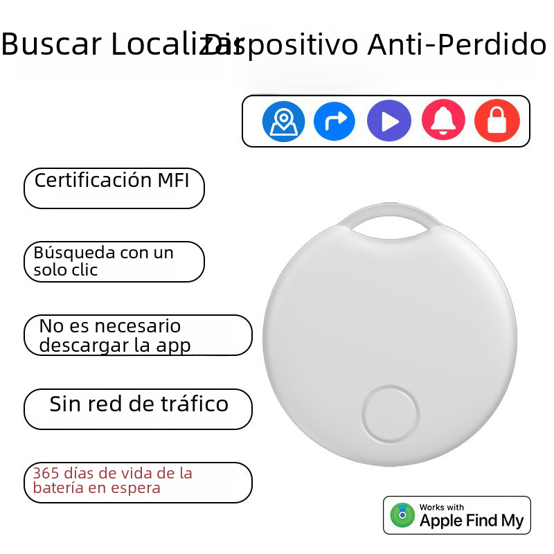 Localizador Bluetooth para Apple Certificado de posicionamiento global de seguimiento de mascotas Dispositivo anti-perdido de Apple artefacto anti-perdido
