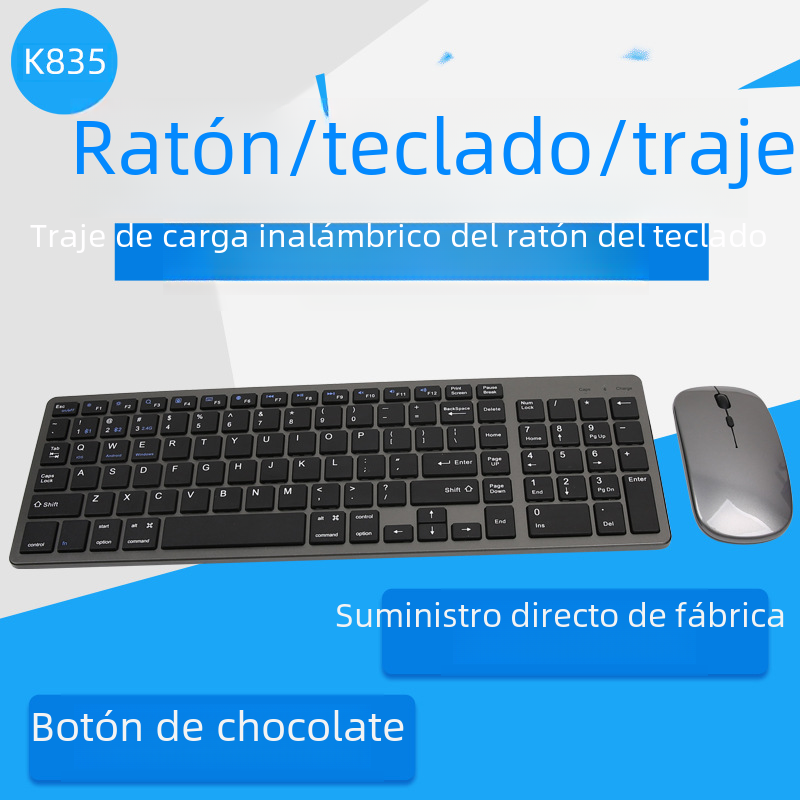 Teclado de ratón inalámbrico teclado de tres modos teclado de modo dual portátil computadora de escritorio tableta teléfono móvil aplicable multidispositivo
