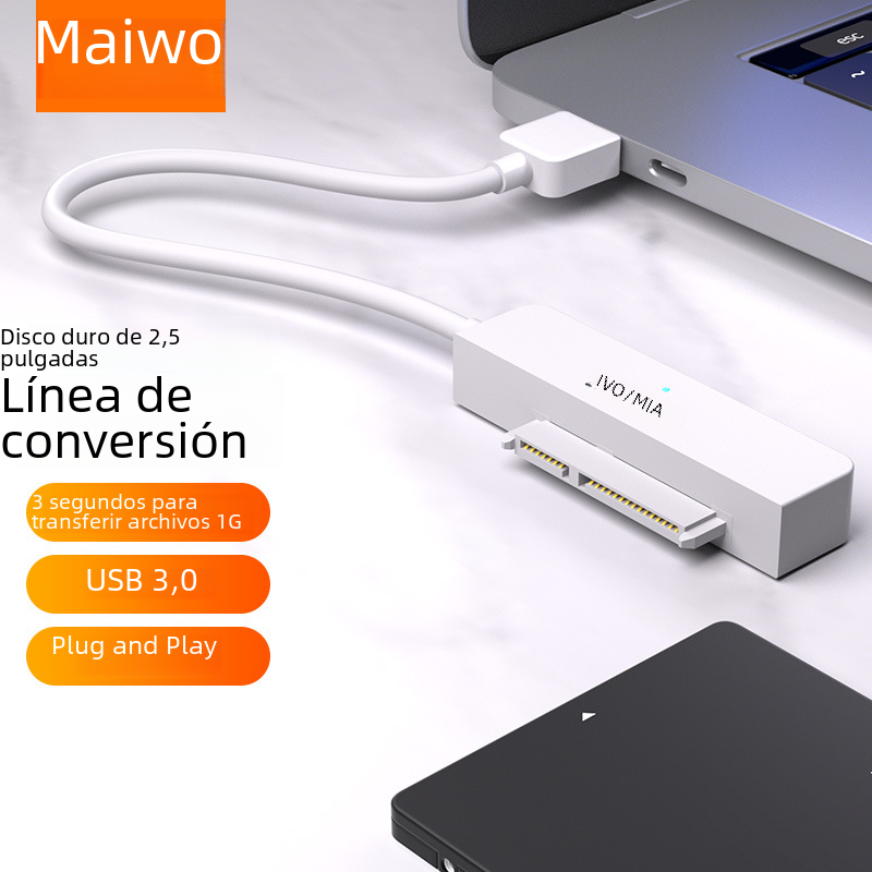 KSY K104A USB3.0 a SATA convertidor adaptador Cable de unidad fácil cable de datos de disco duro SATA de 2,5 pulgadas