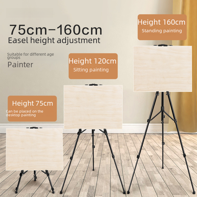 Drawing Easel Art Student Easel, Adjustable and Foldable, Sketching and Painting Tool Set, Art Easel