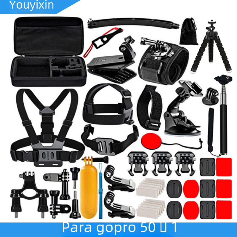 Aplicable a gopro deportes accesorios de la Cámara combinación 50-en-1 cinturón de tiro fijo combinación traje hero10 9 8 7
