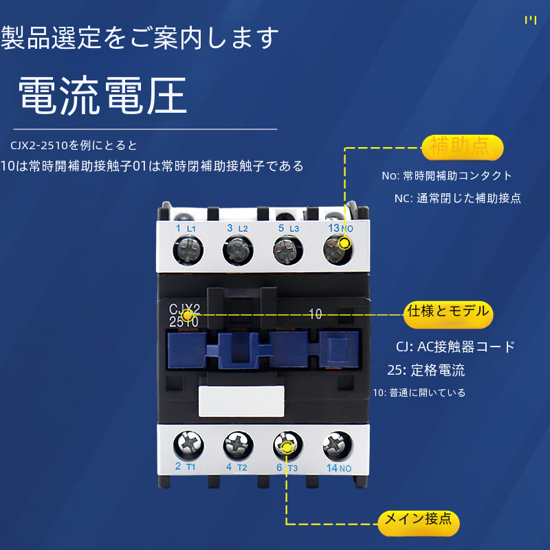 家庭用 AC コンタクタ Cjx2-1210 3210 2510 単相 24v 110v 220v 380v 三相 1810 低電圧電気技師|undefined