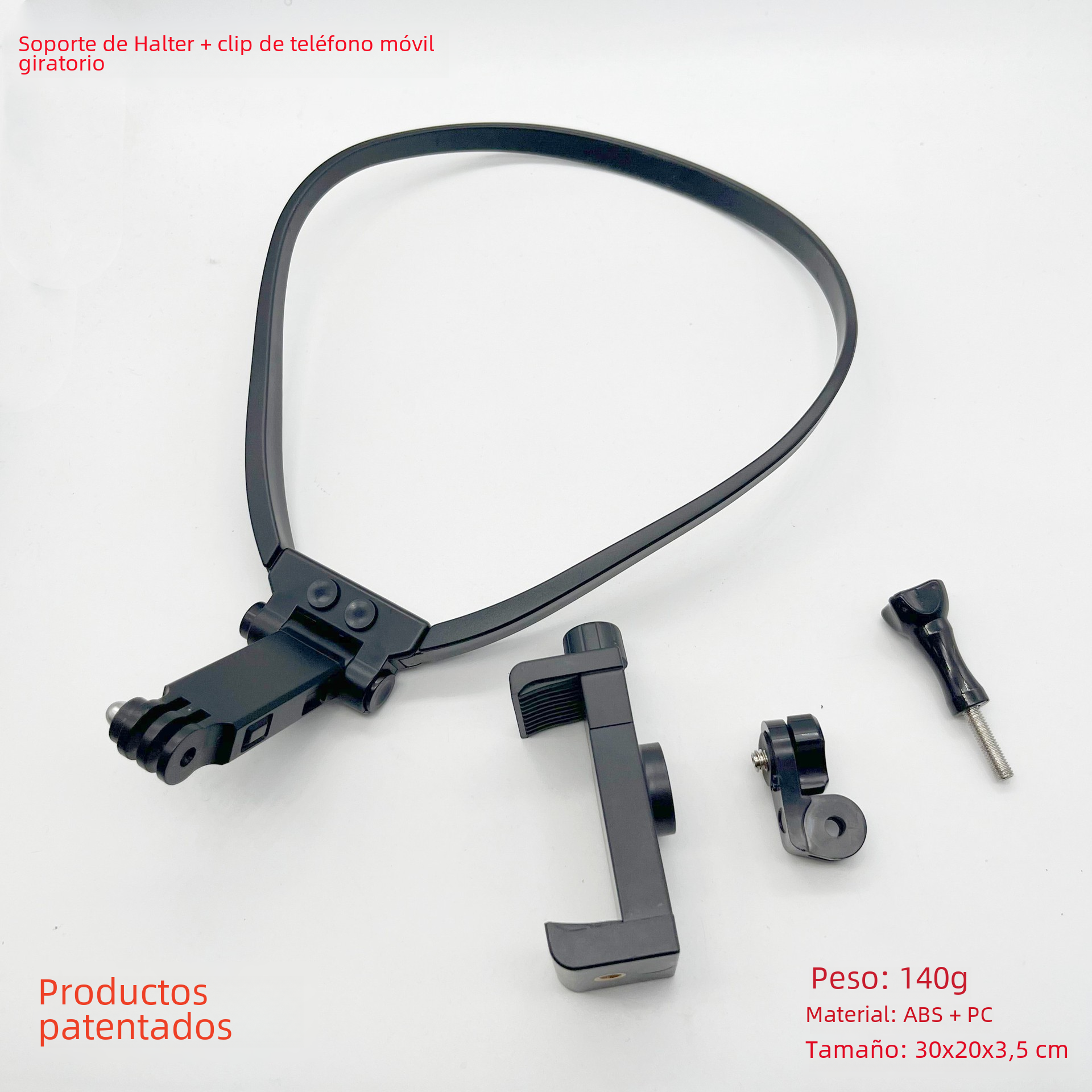 Soporte de cuello halter para teléfono móvil Gopro DJI Cámara deportiva Collar Disparo de primera perspectiva Ciclismo Luya Accesorios de pesca