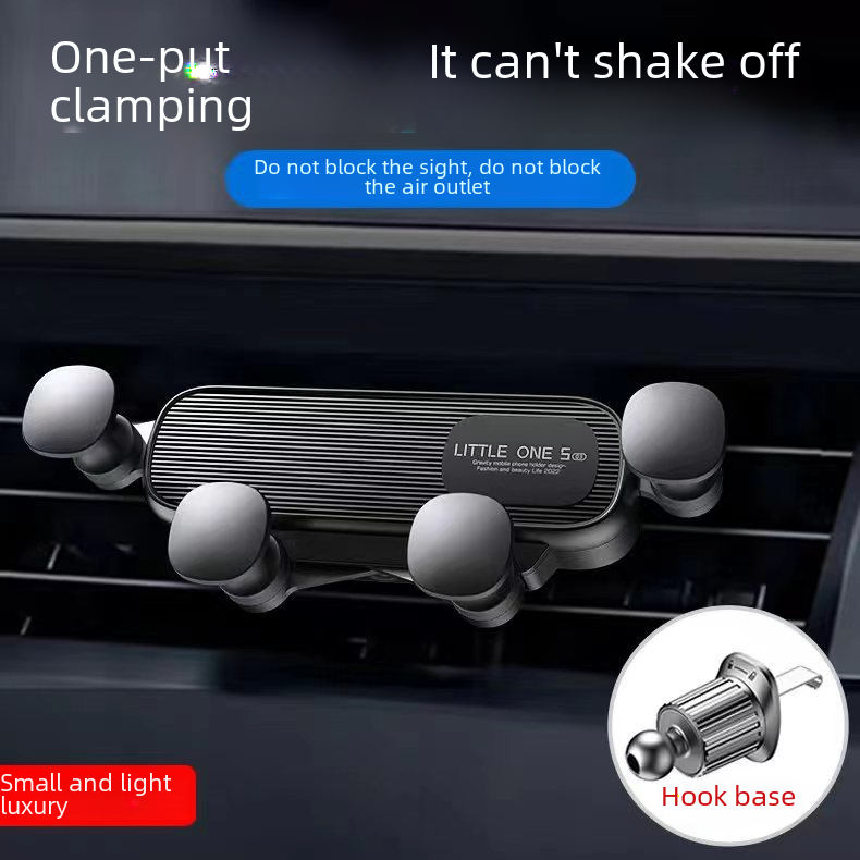 New car mobile phone holder car air outlet navigation car gravity invisible telescopic fixed bracket