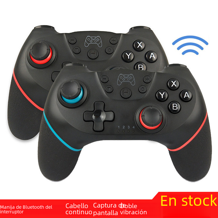 Nintendo interruptor de vibración de la manija del interruptor pro juego inalámbrico Bluetooth NS Wake-Up Lite recubierto de pegamento
