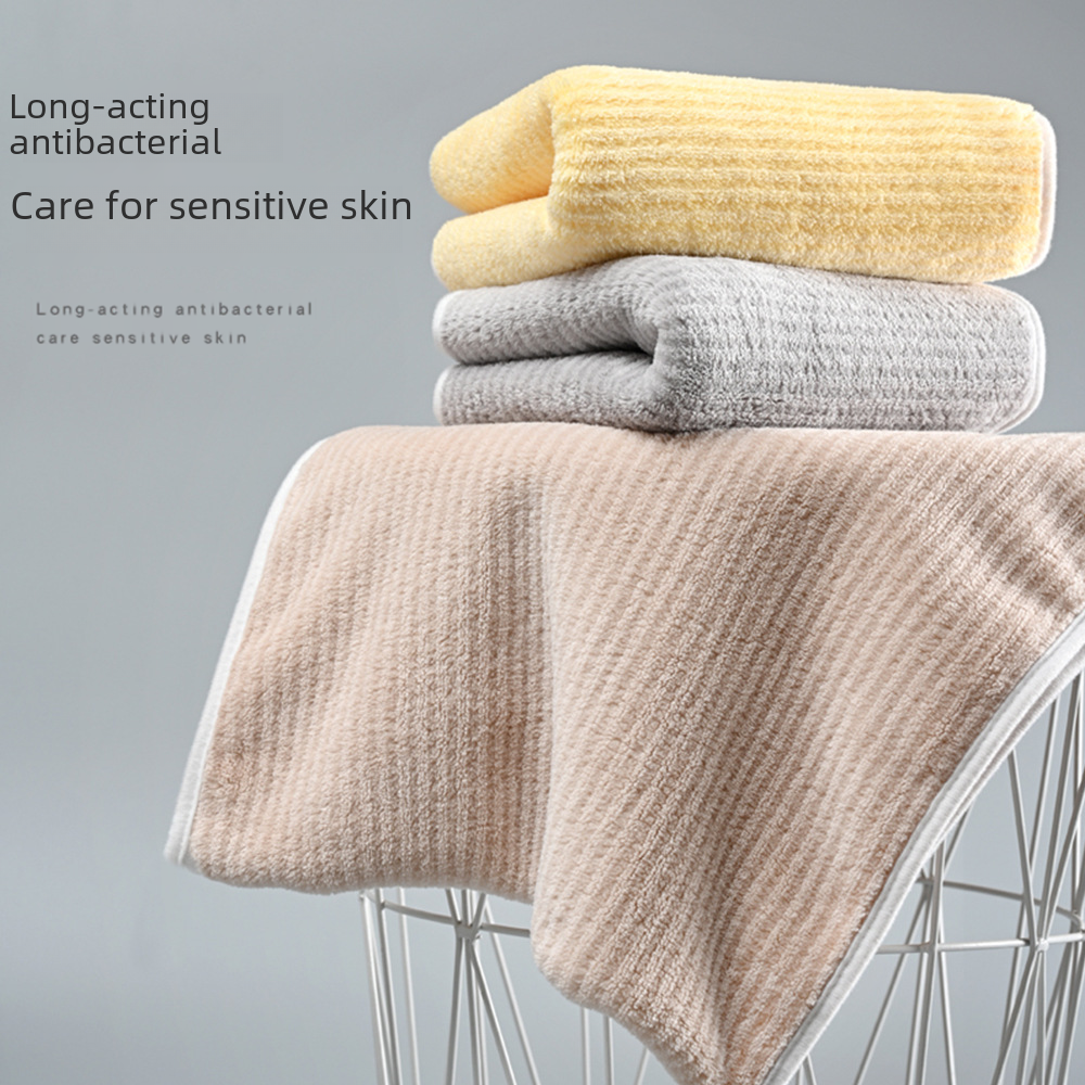 Cationic household microfiber towel lint-free face wash towel dry hair bath double-sided coral velvet absorbent water towel