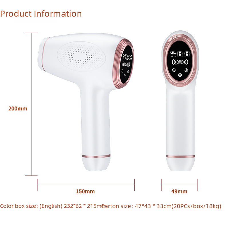 Home Use Epilator for Underarm Hair Removal, One-Time Purchase Beauty Device with Automatic Flash and Neutral Gift Box Packaging