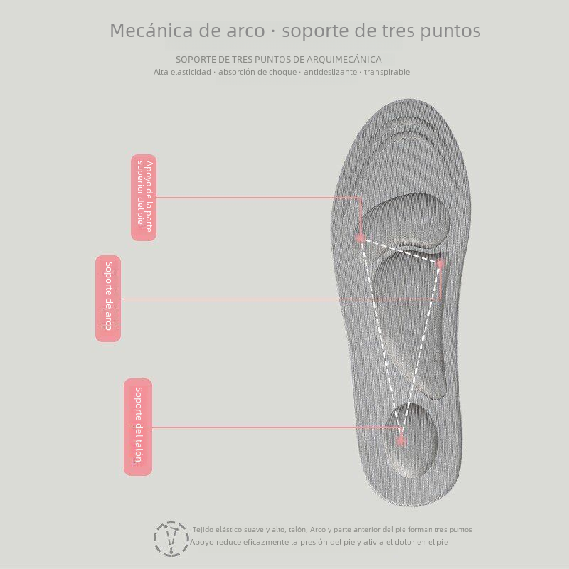 4D esponja tridimensional arco masaje descompresión deportes cómoda plantilla Taobao popular corte esponja plantilla pobre