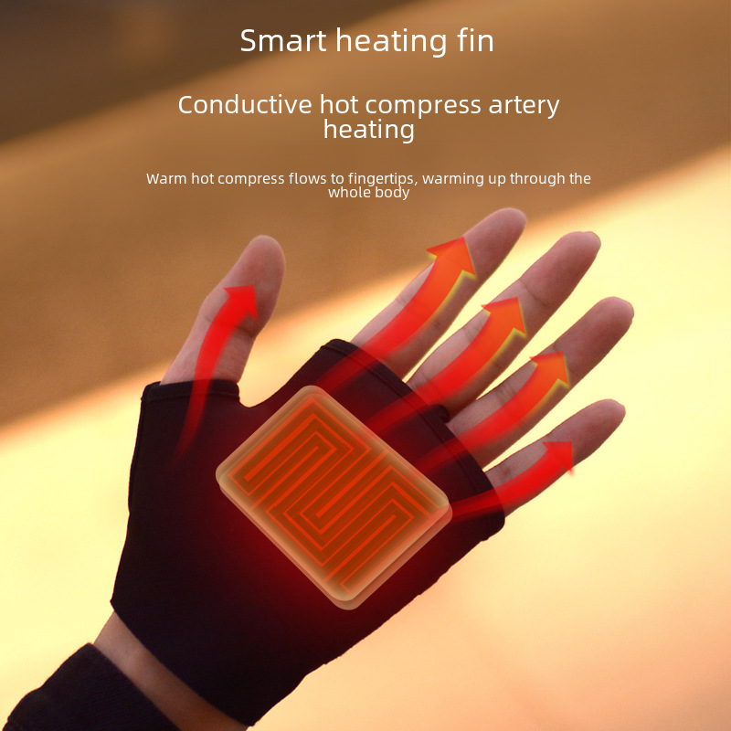 New warm hand warmer USB charging temperature control portable charger electric heating glove winter wonder self-heating