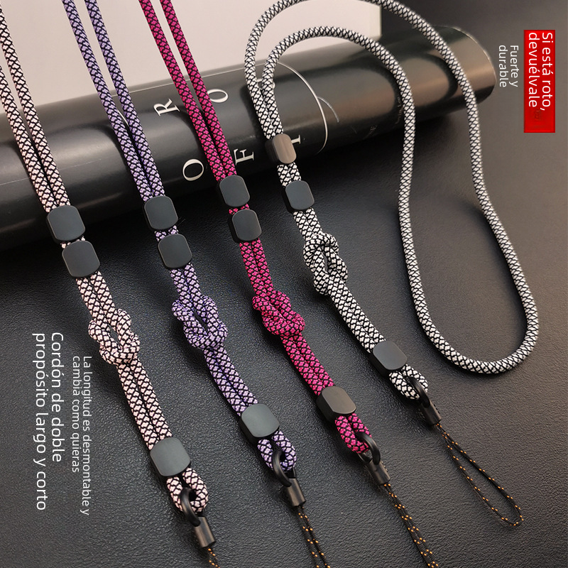 Cordón para ordenador Digital/teléfono móvil, diseño de conejo rosa, Material de cuero Pu, Clip de Metal duradero, Ideal para insignias de identificación