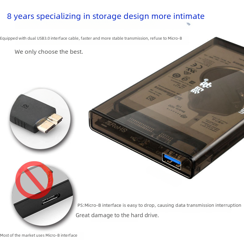 USB3.0串口2.5英寸sata筆記本機械SSD外置移動硬盤盒子移動硬盤盒