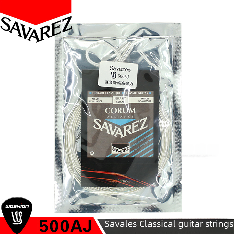 Savarez 500CR 500CJ AJ Bulk Classical Guitar Strings Set of 6