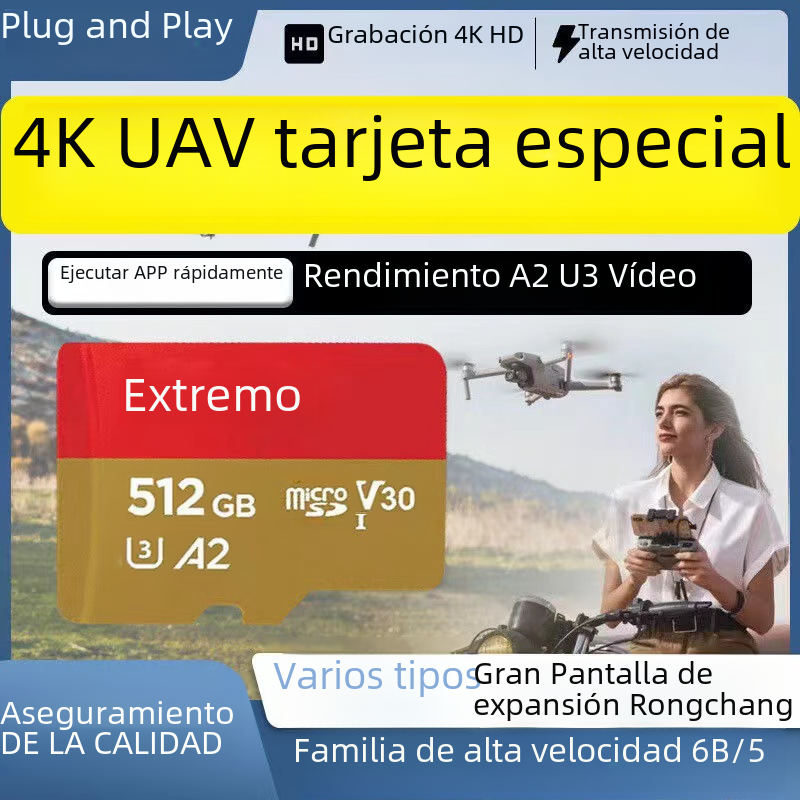 1024GB de comercio exterior tarjeta de expansión SD tarjeta de memoria 1TB 32G 64G de alta velocidad 128G actualización TF tarjeta 256G 512G