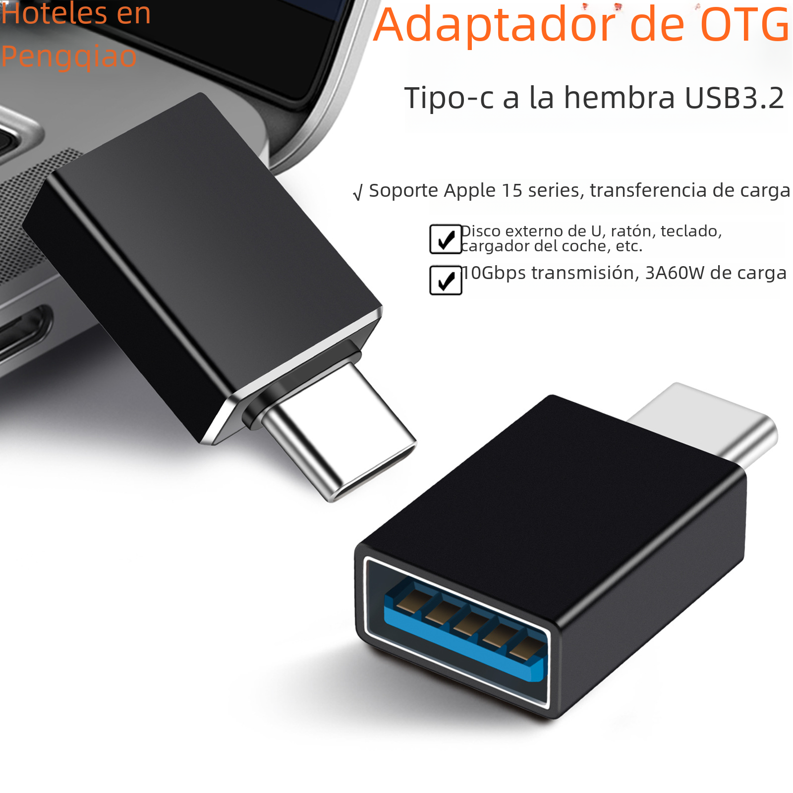 Adaptador OTG tipo-c A Adaptador USB 3,2 aplicable al adaptador de computadora del teléfono móvil Android Huawei Apple
