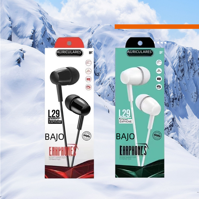 L29/d21/u19 Auriculares estéreo con cable Micrófono Suministro directo de fábrica Computadora digital/auriculares con control de línea específica para móvil