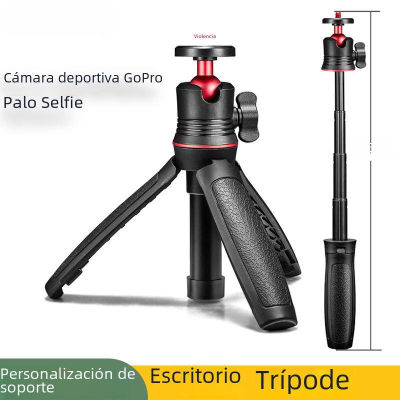 Pocket3 trípode de escritorio selfie Stick Micro SLR vlog teléfono móvil portátil soporte en vivo