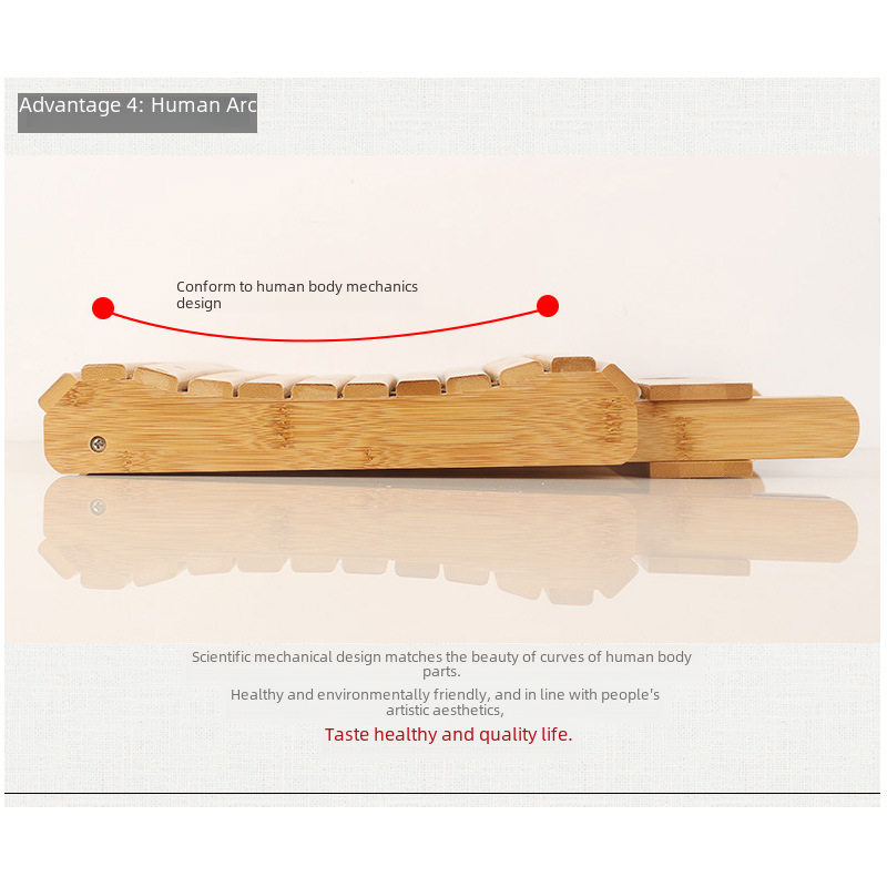 Cooling Bench Made of Bamboo, Foldable and Portable Small Round Bench for Home Use, Mini Square Bench for Outdoor Travel, Fishing, Wooden Chair
