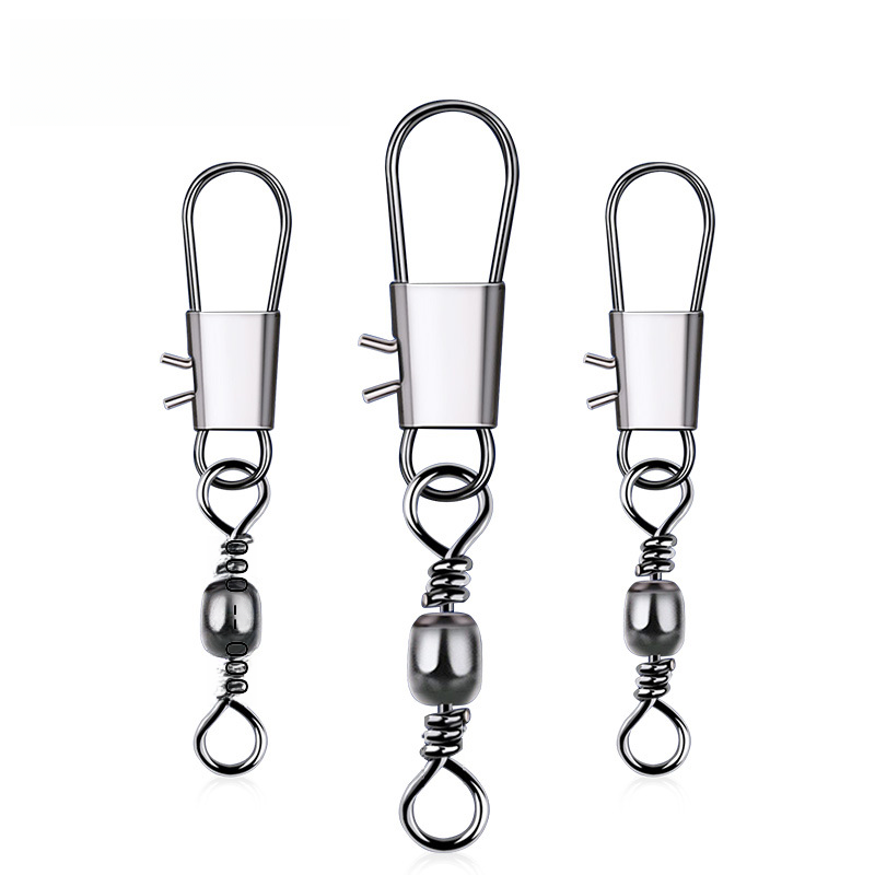 Conector tipo B, anillo en forma de barril, Pin tipo B, anillo de 8 puntas, suministros de pesca, accesorios para equipo de pesca, ocho caracteres
