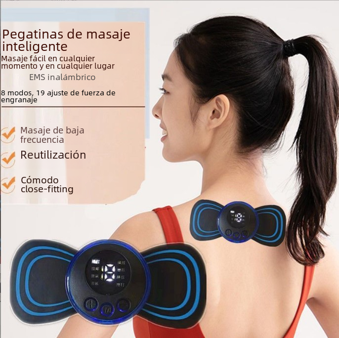 Recargable masajeador cervical cuerpo completo masajeador cintura espalda cervical mini LCD lavable masaje pegatinas fatiga