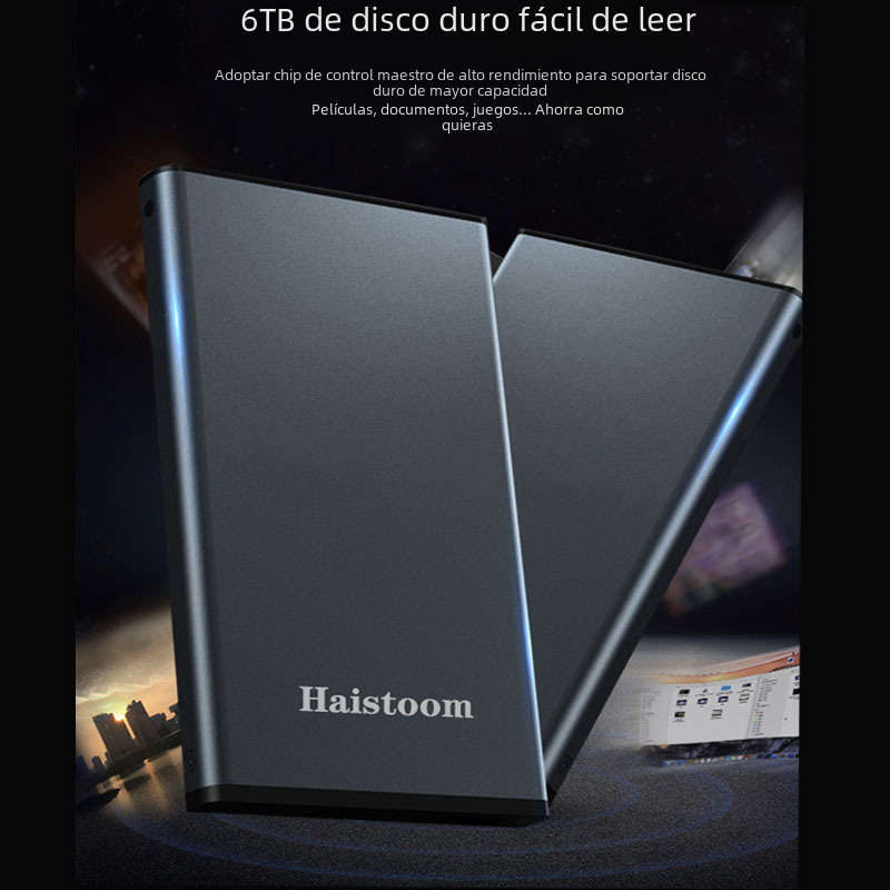 Capacidad completa externa usb3.0 1T disco duro externo 500g Disco Duro móvil adecuado para la computadora Apple teléfono móvil estado sólido