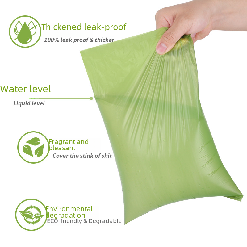 1.5 Micron EPI Environmental Degradable Pet Waste Bag Cross Border Dog Distributor Poop Bag Dog Shit Bag Thickened 
