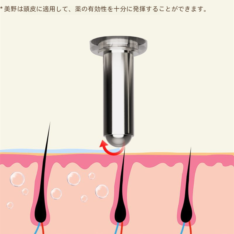 電気ヘッド頭皮アプリケーター赤色光ローラーボールマッサージ育毛液導入コーム薬物配達マッサージャー|undefined