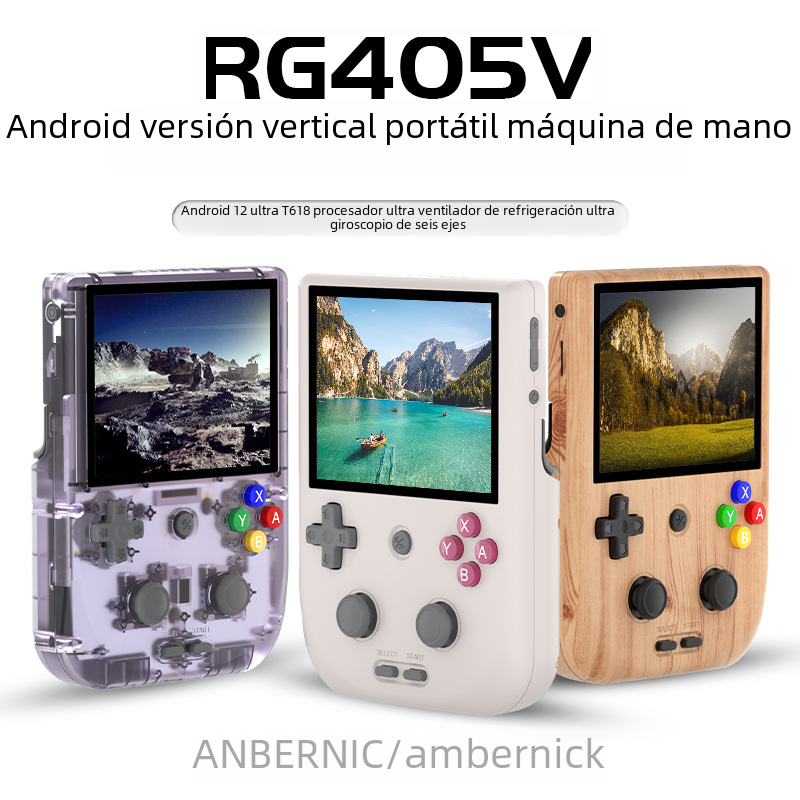 RG405V computadora de mano de código abierto versión vertical portátil Android máquina de juego de mano retro con TV doble joystick PSP arcade
