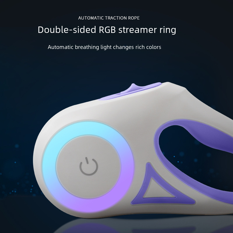 New LED Light-Up Dog Leash Pet Walking Leash Automatic Retractable Dog Leash Dog Accessories Rope