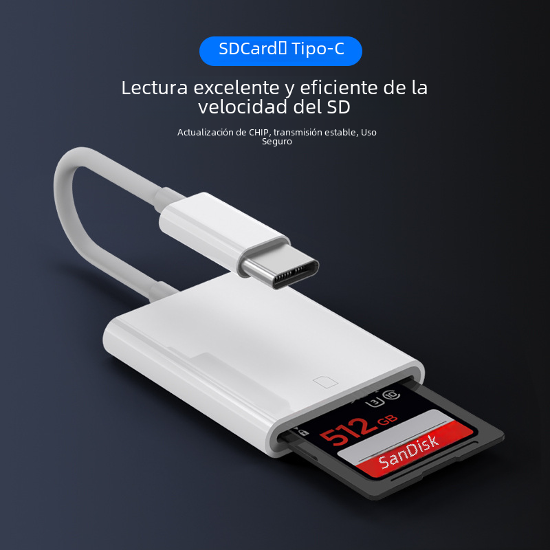 Tipo-c a SD Tarjeta de la Cámara teléfono móvil dedicado lector de tarjetas OTG TF tarjeta de memoria de alta velocidad cable adaptador de ventas directas de fábrica