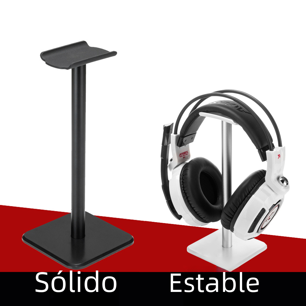 Desmontable titular de los auriculares titular pantalla de seda LOGO ordenador auricular percha de metal estante de exhibición