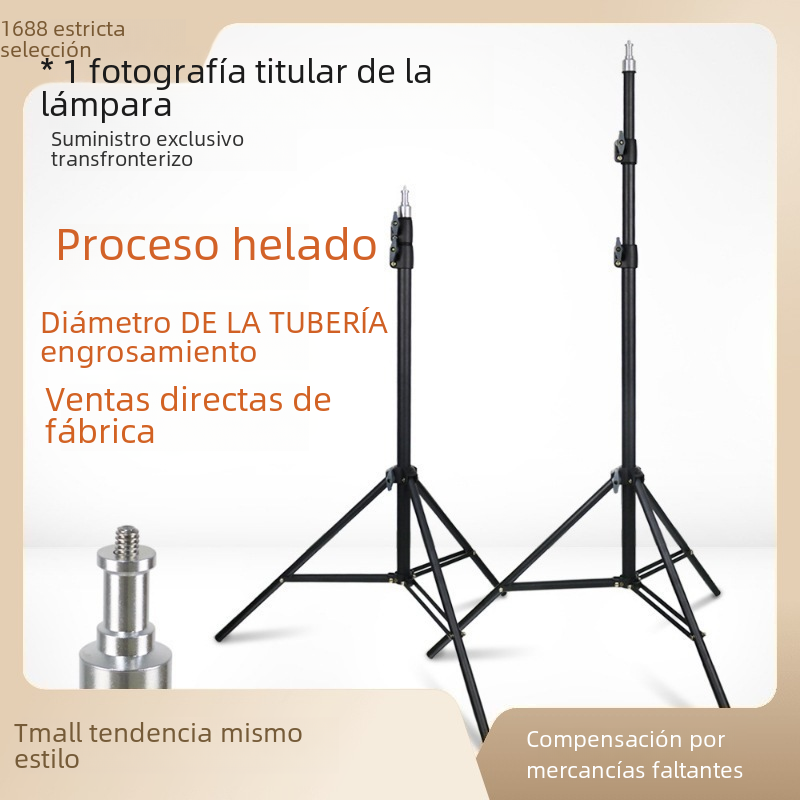 2,1 m teléfono móvil soporte en vivo fotografía soporte de luz soporte selfie trípode video vivo TikTok soporte de piso fábrica