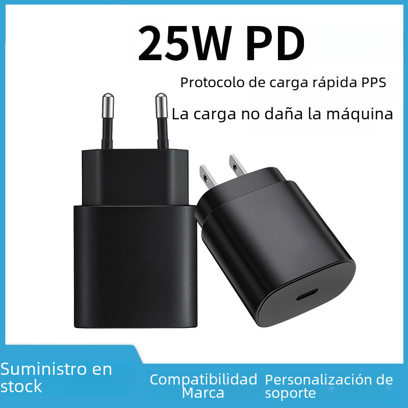 Pd25w Us/eu cabezal de carga súper rápida S23 cargador de teléfono S22 Au regulación cabezal de carga rápida ordenador Digital/teléfono móvil