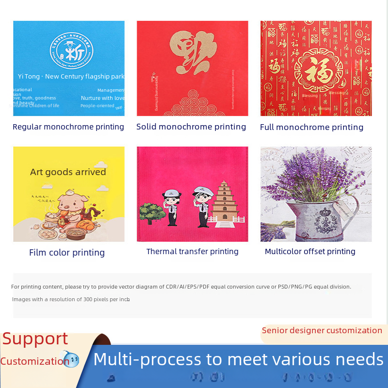 Customized Non-woven Bags for Clothing, Hand-held Shopping Bags for Supermarkets, Portable 3D Bags for Cross-border Advertising, Shopping Bags